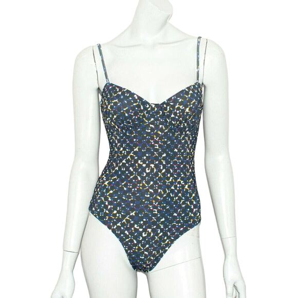 DOS GARDENIAS Love One Piece Swimsuit in Galaxy Print Women's Size 2 - Picture 1 of 8